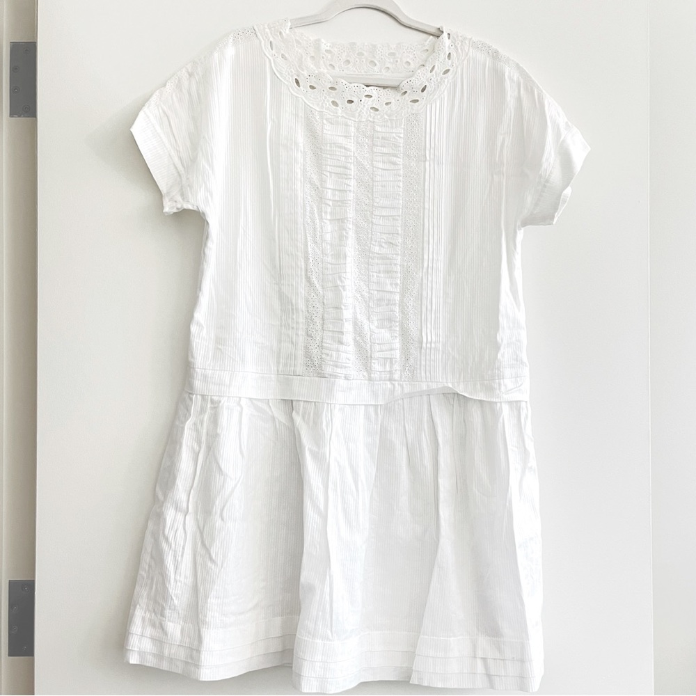 Kate Spade White Lace and Cotton Dress